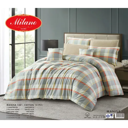 Comforter Manisa 100% Cotton 10 Pcs Set Comforter Manisa 100% Cotton 10 Pcs Set
